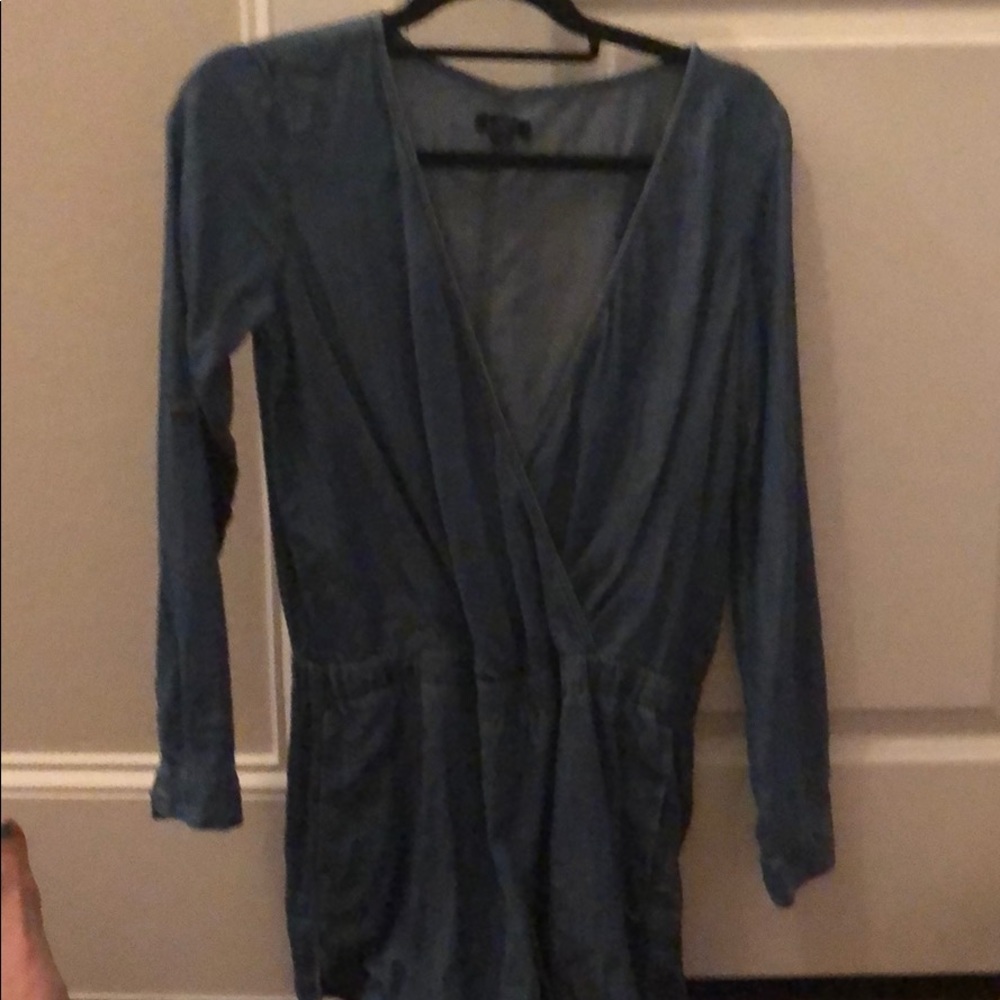 Like new LOFT denim shortie romper